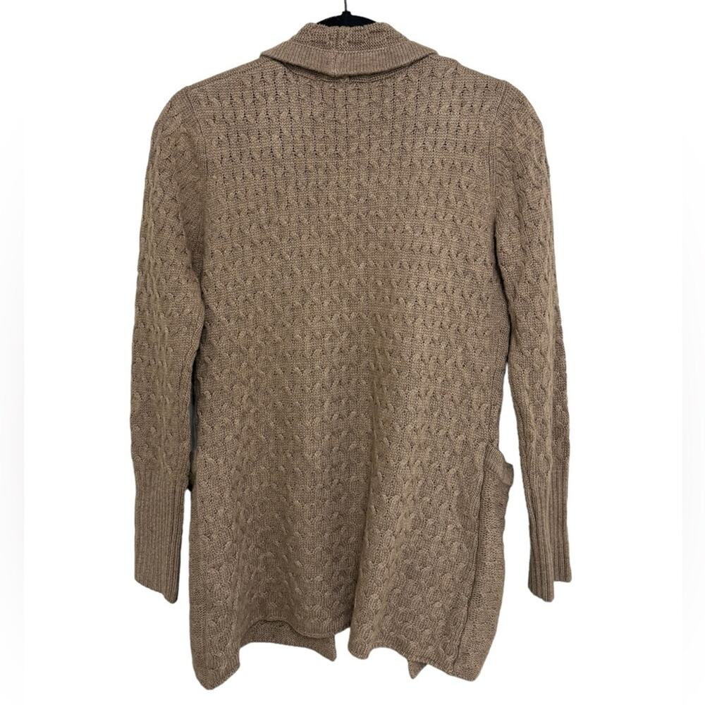 NWT Brixton Ivy x Stitchfix Lawley Cable Open Knit Cardigan in Tan - Size S - Picture 2 of 8